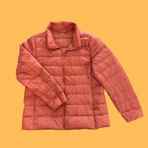 UNIQLO Pink/Orange Long Sleeve Jacket Size: XXL